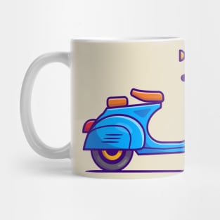 Scooter Cartoon Mug